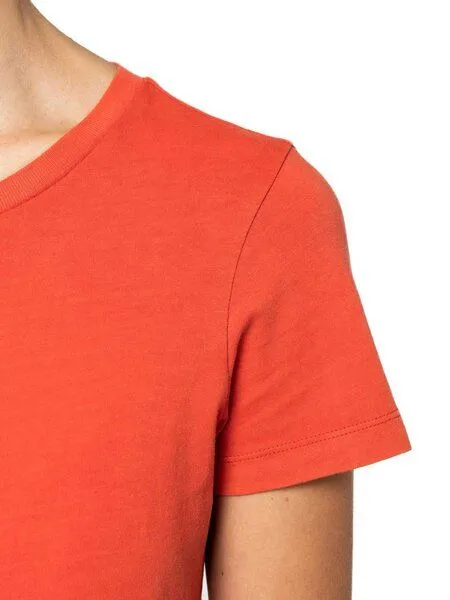 YTWOO YTWOO Ausgewaschenes Damen T-Shirt aus 100% Bio-Baumwolle, Orange, – Produktbild 4 von 4