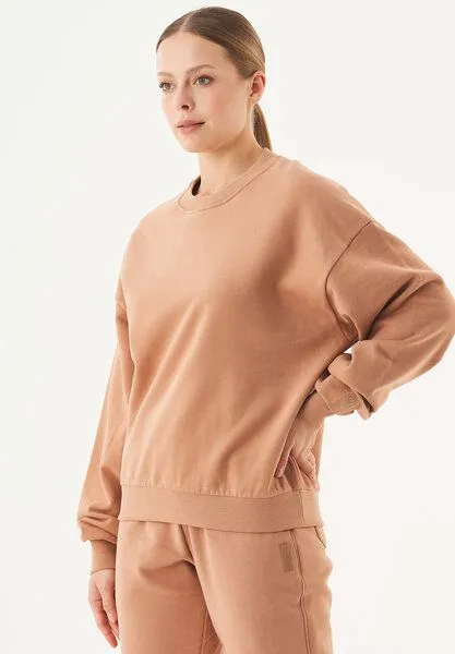 ORGANICATION ORGANICATION ESSENTIALS-BUKET- Soft Touch Sweatshirt aus Bio-Baumwolle, Light brown, – Produktbild 3 von 3