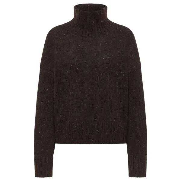 LANIUS LANIUS Oversized Pullover, Bitter chocolate tweed, – Produktbild 1 von 4