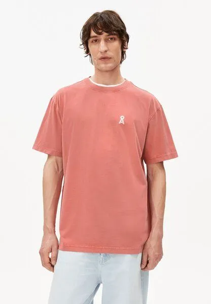 ARMEDANGELS ARMEDANGELS MAARKOS GMT DYE BIKE Herren T-Shirt aus Bio-Baumwolle, Tabasco red washed, – Produktbild 1 von 4