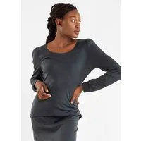 Alma Lovis Alma & Lovis Bluse mit Ärmelraffung aus Tencel und Wolle | Wool-Ten Bluse – Produktbild 1 von 1