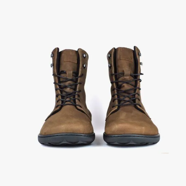 SORBAS SORBAS VAEY Barefoot 7 - gefütterte Barfußstiefel aus Leder, Brown (braun), – Produktbild 3 von 5