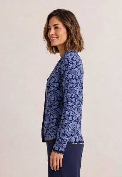 LANA Organic LANA Organic Strickjacke, Modell Jolie, Ashley marine - persian jewel, – Produktbild 3 von 4