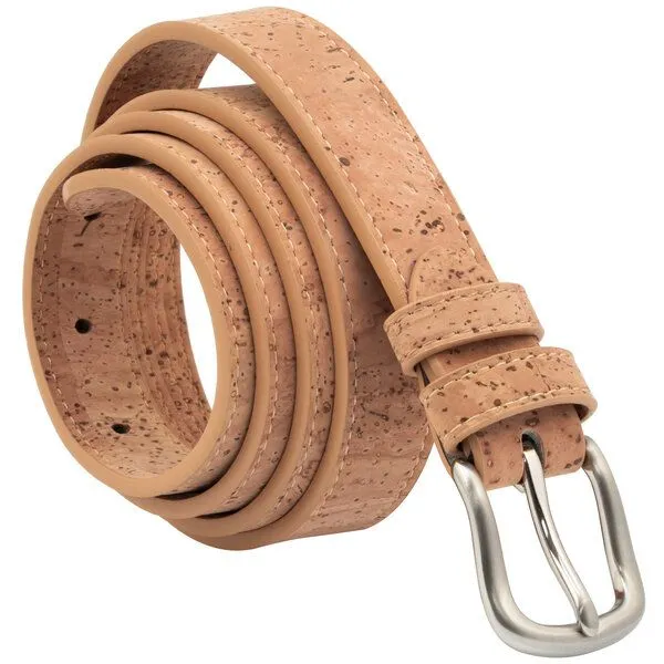 Simaru Simaru Kork-Gürtel Salvador 25mm – vegane Lederalternative für Damen, Beige, – Produktbild 1 von 2