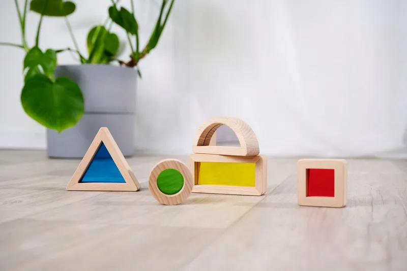 eichhorn eichhorn Montessori Fensterbausteine Spielbausteine, Bunt, – Produktbild 1 von 5