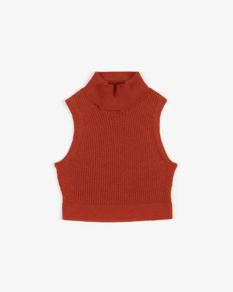 Rotholz Rotholz gestricktes Singlet Merinowolle, Rot, – Produktbild 3 von 4