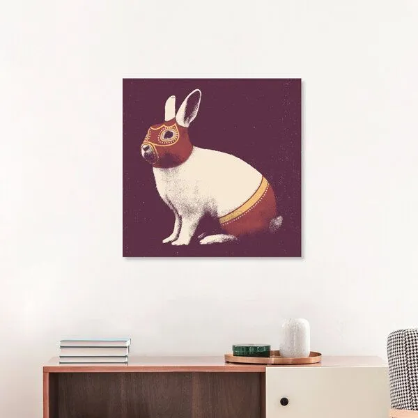 Photocircle Photocircle Poster / Leinwandbild - Lapin Catcheur – Produktbild 3 von 4