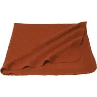 Reiff Strickwaren Babydecke Bio-Merinowolle Twist terra Maße 80 x 80 cm, Rot, – Produktbild 1 von 1