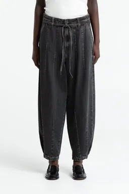 Kings Of Indigo Kings of Indigo Damen vegan Hose Oujou Braun Schwarz – Produktbild 1 von 1