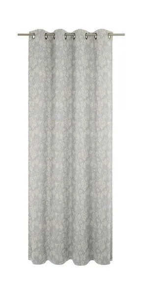 Nature by Adam Nature by Adam Vorhang aus 100% Bio-Baumwolle - Made in Germany - Flower Cuveé Light, Hellgrau, – Produktbild 3 von 7