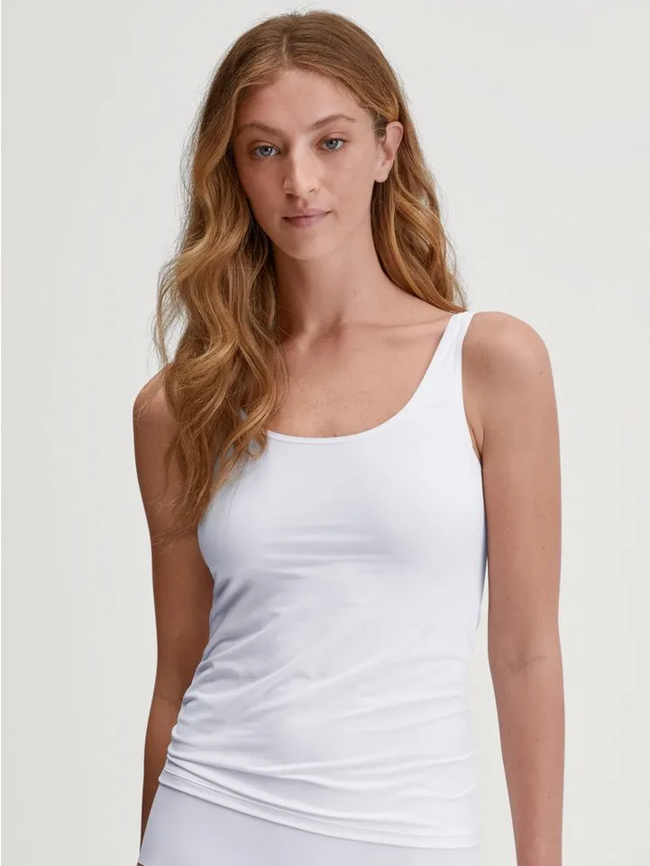 CALIDA CALIDA Unterhemd Sleek Skin Rundhalsausschnitt, Single-Jersey-Qualität, Weiß, – Produktbild 1 von 5