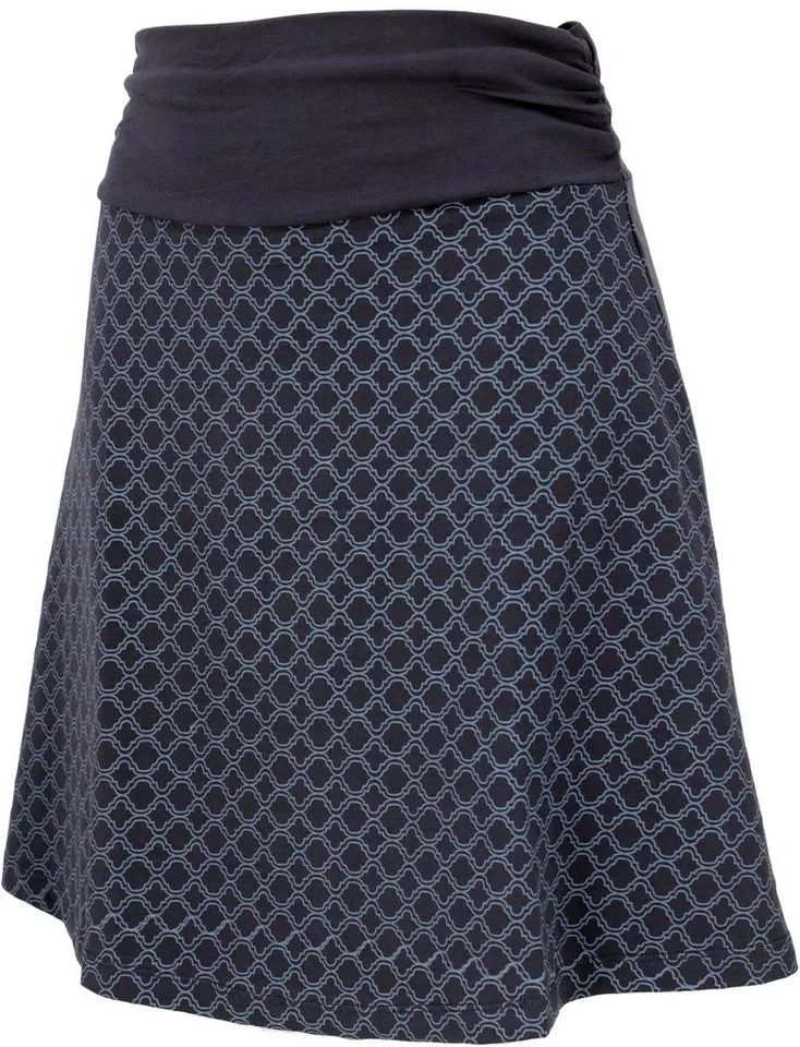 Guru-Shop Minirock A-Linien Rock aus Bio-Baumwolle, Minirock -.. alternative Bekleidung, Blau, – Produktbild 2 von 4