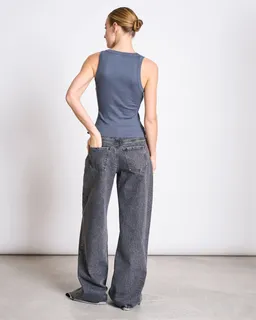 JAN N JUNE JAN 'N JUNE Damen vegan Tanktop Amager Turbulence Grau – Produktbild 1 von 1