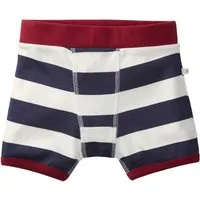 HANS NATUR Jungen Boxershorts Bio-Baumwolle Blockstreifen blau Gr. 98/104 – Produktbild 1 von 1