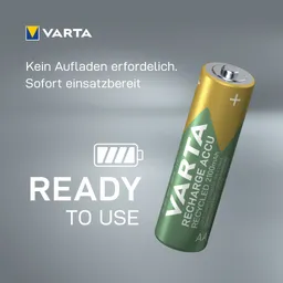 Varta Varta Ready-to-use Akku 'Recycled' Mignon AA, 1,2 V, 2.100 mAh, 4 Stk. – Produktbild 1 von 1