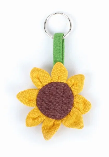 El Puente El Puente Schlüsselanhänger "Sonnenblume", Grün,gelb,braun, – Produktbild 2 von 2