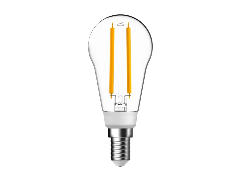 energetic LED-Lampe, A-Class, G45, 2,3W, E14, 485 lm, 2700K, klar – Produktbild 1 von 1