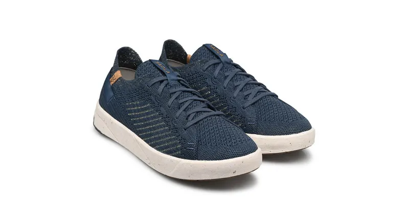 SAOLA SAOLA Damen vegan Sneaker Damen Cannon Knit 3 Navy Gold, Extra dunkelblau, – Produktbild 2 von 2