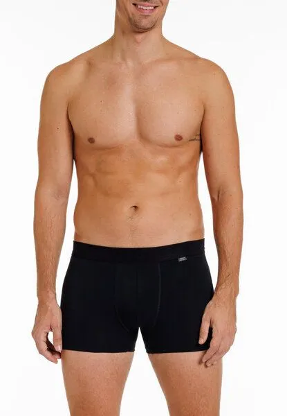 Haasis Bodywear Haasis Bodywear Herren Pants, ohne Eingriff, Weichgummibund, 2er Pack, GOTS zertifiziert, Schwarz, – Produktbild 2 von 4