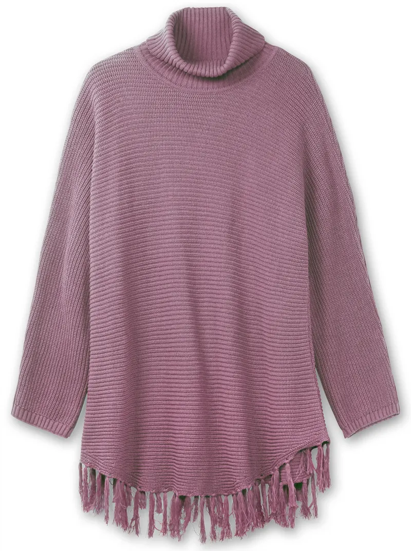 sheego Strickpullover mauve, Mauve, – Produktbild 1 von 2