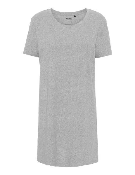 Neutral Neutral® Damen T-Shirt von Neutral Bio Baumwolle Lang Lounge Shirt, Sports grey, – Produktbild 2 von 4