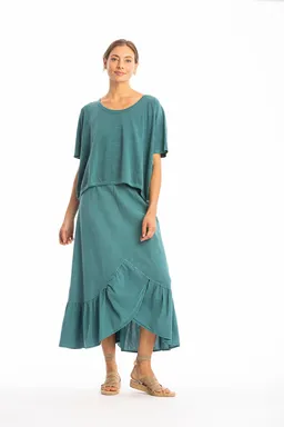 RAVENS VIEW IBIZA RAVENS VIEW IBIZA Damen vegan Top Square Aqua Grün – Produktbild 1 von 1