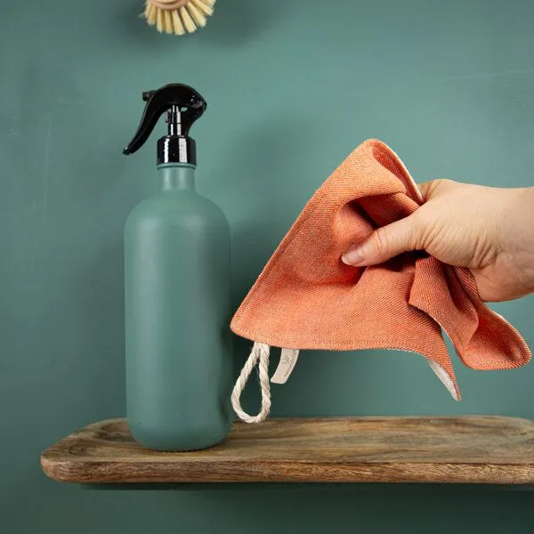 nahtur-design nahtur-design Putzlappen 2-lagig aus Bioleinen und Baumwolle, Orange, – Produktbild 3 von 4