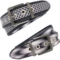 Seegarn Seegarn - Gürtel / Wendegürtel SeeNacht 4cm, Patina silber, – Produktbild 2 von 5