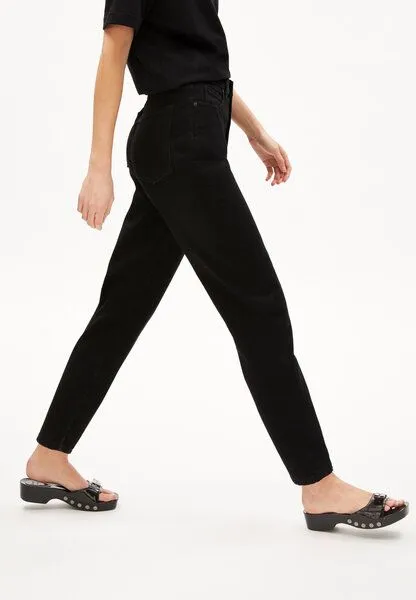 ARMEDANGELS ARMEDANGELS MAIRAA - Damen Jeans Mom Fit High Waist Ankle recycelte Baumwolle Non-Stretch, Rinse black, – Produktbild 4 von 4