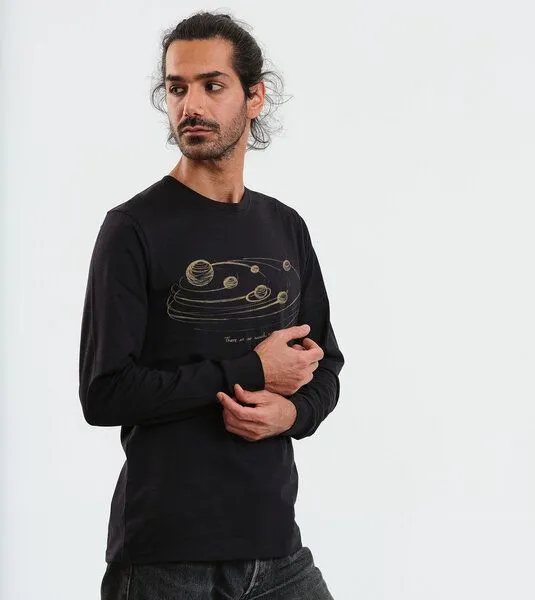 Gary Mash GARY MASH Langarmshirt Scott Atmosphere aus Biobaumwolle, Schwarz, – Produktbild 2 von 4