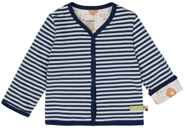 loud + proud loud + proud Babys & Kinder Wendejacke, GOTS-zertifiziert, Ultramarin(blau), – Produktbild 1 von 3