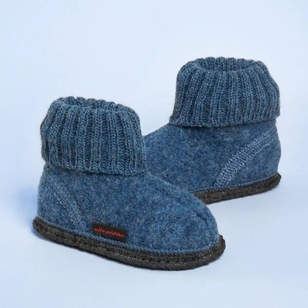Kitz-Pichler Kitz-Pichler Walkpantoffel Oetz Kinder, Jeansblau, – Produktbild 4 von 4