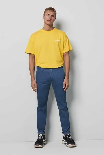 M 5 BY MEYER M 5 BY MEYER BIO-BAUMWOLLTWILL CHINO, Blau (blau), – Produktbild 1 von 4