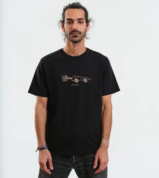 Gary Mash GARY MASH T-Shirt Carotte aus Biobaumwolle, Schwarz, – Produktbild 2 von 4