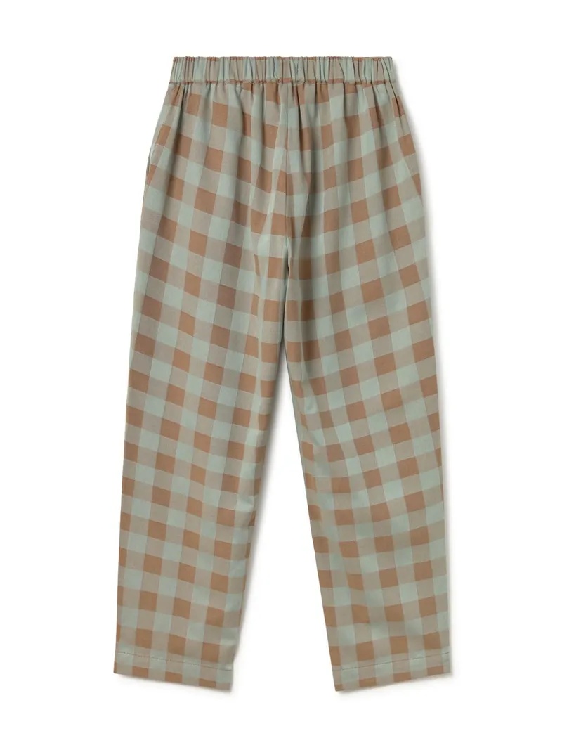 TWOTHIRDS TWOTHIRDS Damen vegan Hose Waikane Bicolour Checks, Beige, – Produktbild 2 von 2