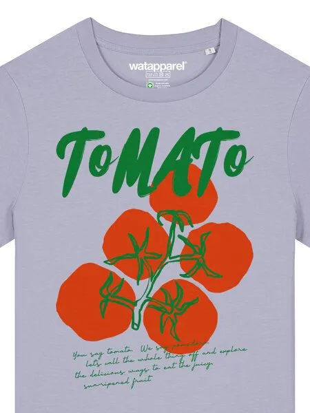 watapparel watapparel T-Shirt Frauen Tomato, Lavender, – Produktbild 3 von 4