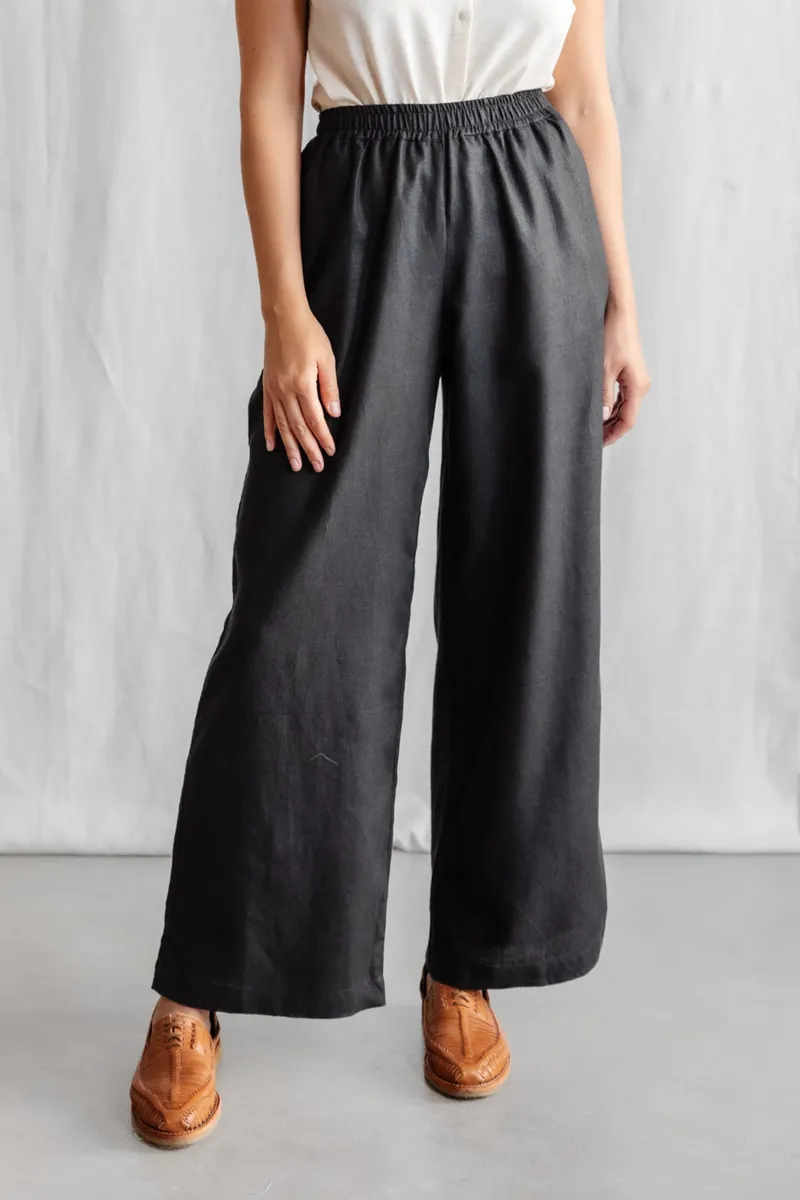 Jyoti - Fair Works Jyoti - Fair Works Damen vegan Hose Jayan Schwarz, Schwarz, – Produktbild 2 von 2