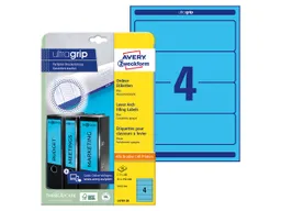 Avery Zweckform 80 Rückenschilder für Rücken 70-80 mm, 192 x 61 mm blau – Produktbild 1 von 1