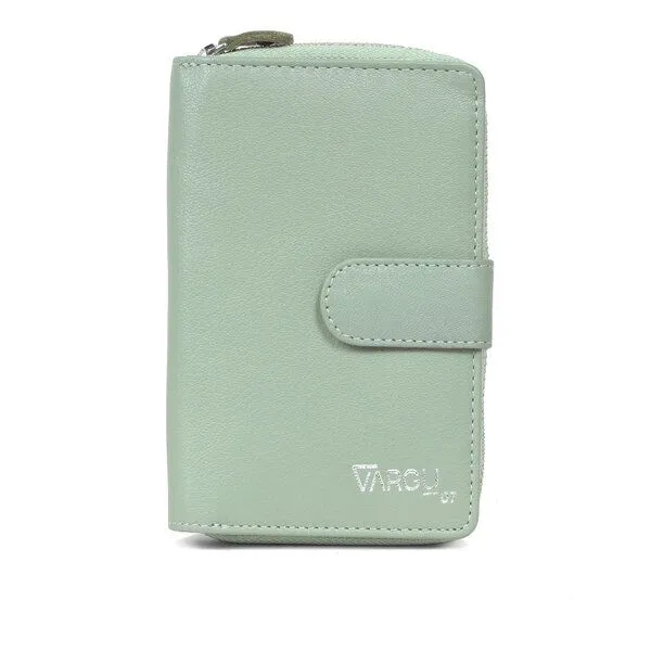 Vargu Vargu Echtleder Geldbörse MASIN 3, Sage green, – Produktbild 1 von 4