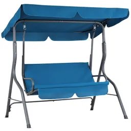 Casaria® Hollywoodschaukel Atlantik Blau mit Sonnendach – Produktbild 1 von 1