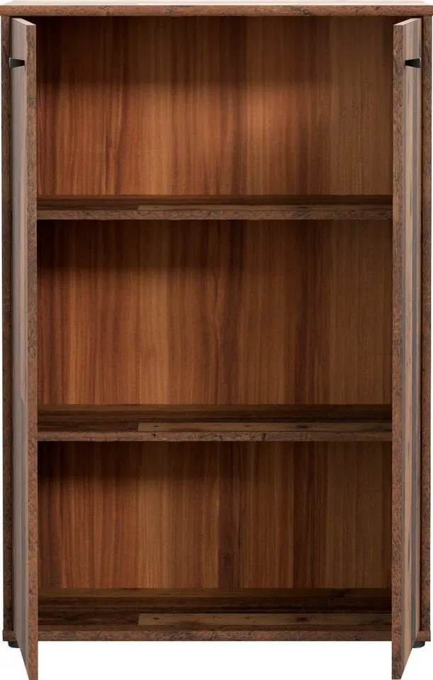 FORTE Kommode Tempra, Kommode, 2 Türen, viel Stauraum, Höhe 111,1 cm, Breite 73,7 cm, Braun, – Produktbild 4 von 5