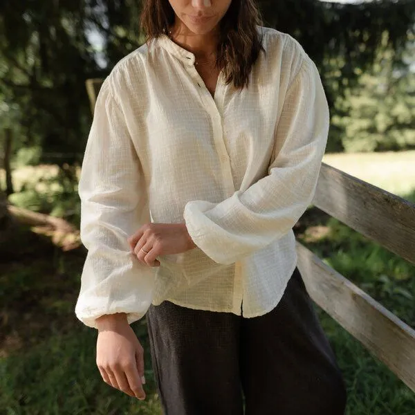 NORDLICHT NORDLICHT Boho Bluse Hilda, Natur, – Produktbild 1 von 4