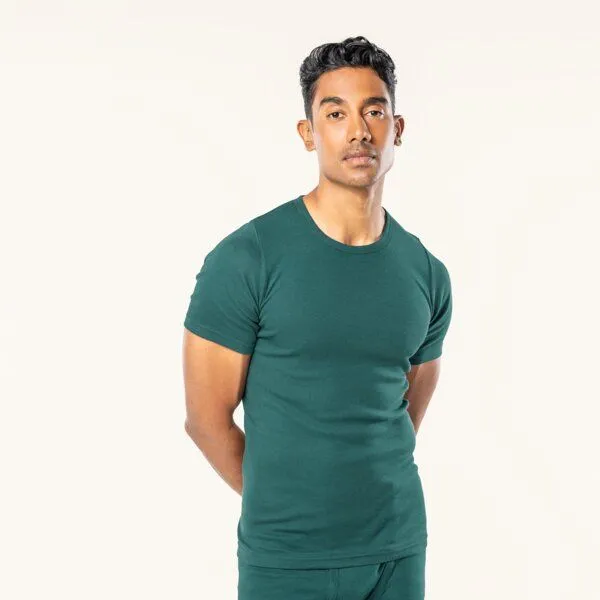 Living Crafts Living Crafts Kurzarm-Shirt - JACOB, Dark sea (grün), – Produktbild 4 von 4