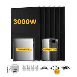 EcoFlow EcoFlow Stream Ultra X, Solaranlage mit Speicher, mit 6 x 500W Bifazialen Solarmodulen, by Powerness - Stream Ultra X + Stream AC Pro | 5760Wh / 4 x Smart Plug / Standardversand – Produktbild 1 von 1