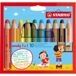 Stabilo STABILO Multitalent-Stift "woody 3 in 1", 10 Stk. – Produktbild 1 von 1