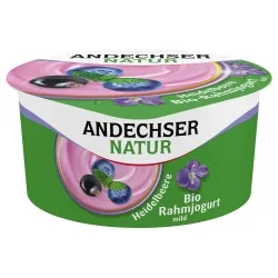 Andechser Natur Andechser Natur Rahmjoghurt mit Heidelbeere & Cassis – Produktbild 1 von 1