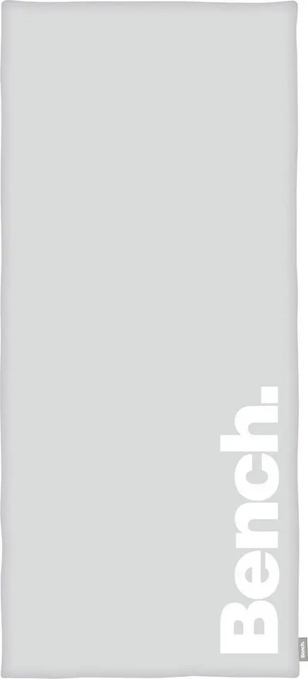 Bench. Bench. Strandtuch Bench, Velours (1-St), mit dekorativem "Bench" Schriftzug, Grau, – Produktbild 2 von 8