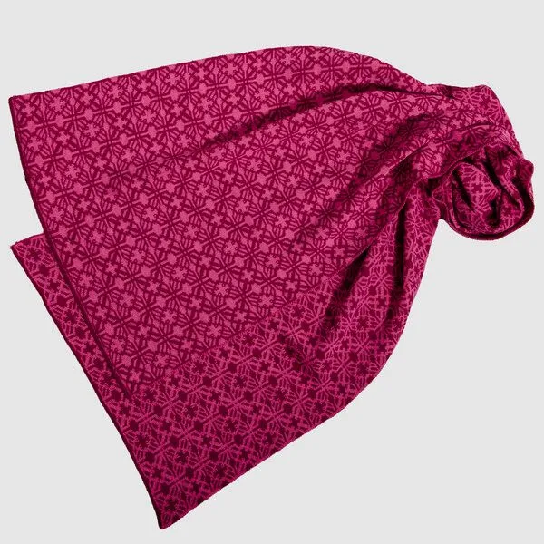LANARTO slow fashion LANARTO slow fashion Schal Muster 'Irland' zweifarbig gestrickt aus mulesingfreier Merinowolle, Rot, – Produktbild 2 von 3