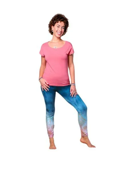 The Spirit of OM The Spirit of OM Yoga-Shirt in 2 Farben, Peach rose, – Produktbild 2 von 4