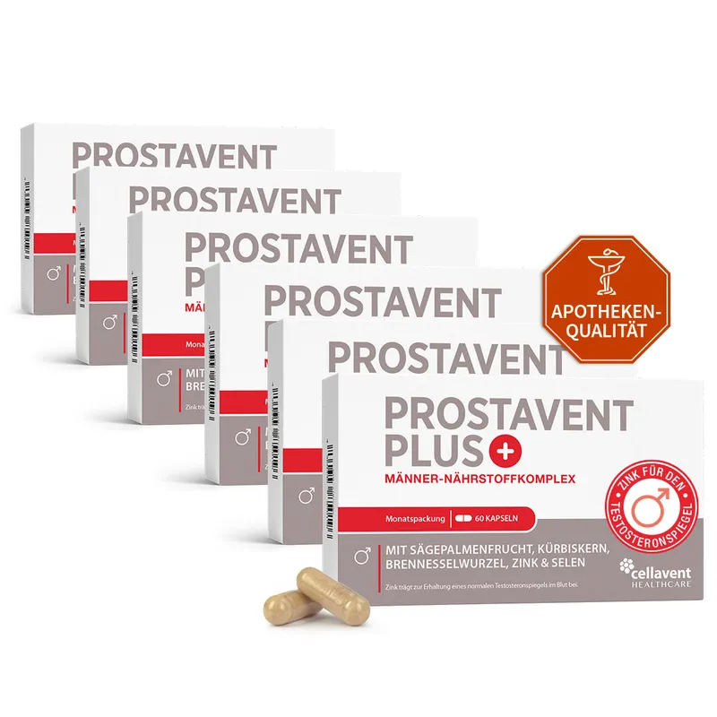 Cellavent Healthcare Prostata Komplex Kapseln - Prostavent PLUS 6 Monate – Produktbild 1 von 1